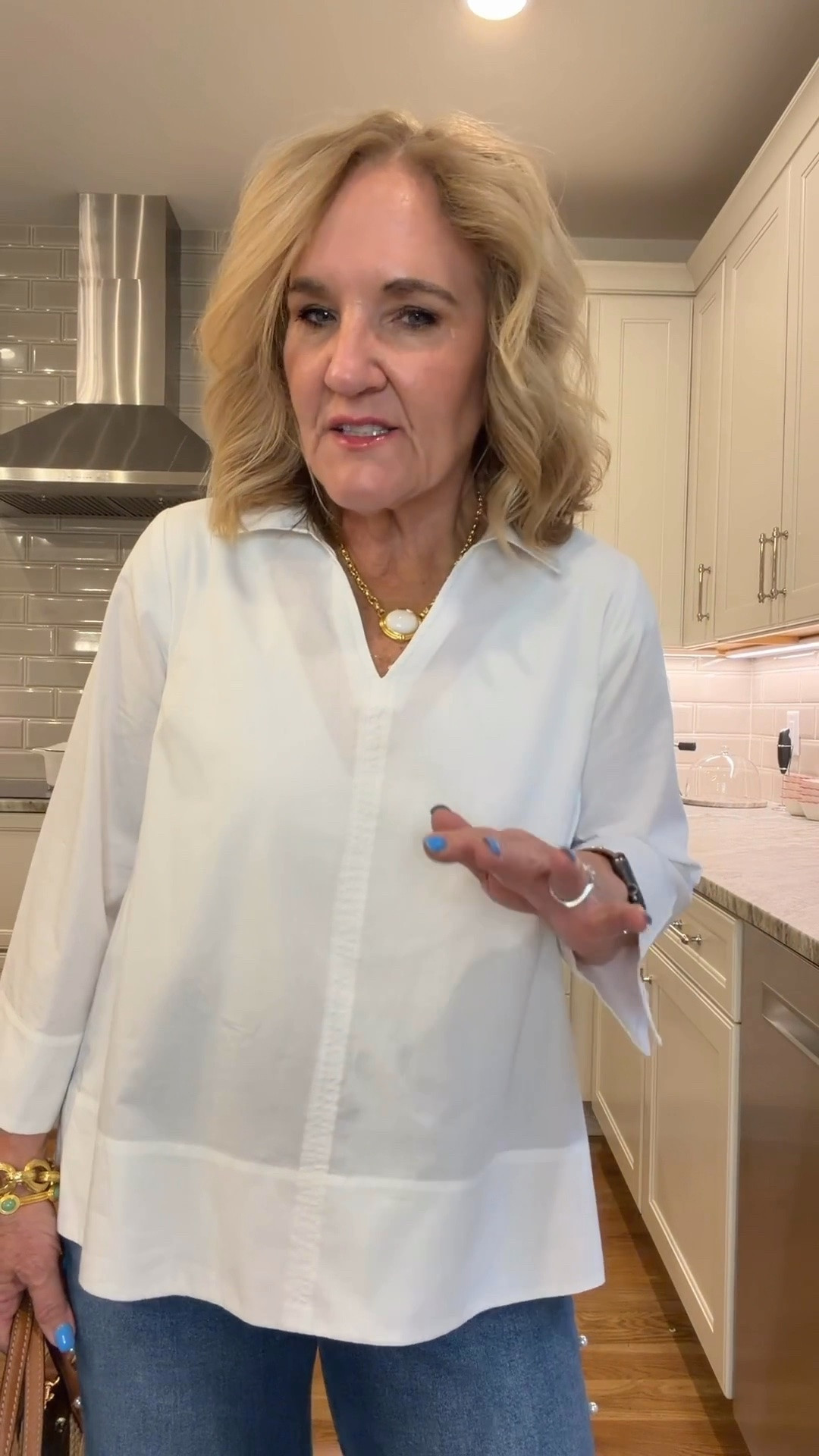 This white blouse from Belk is such a great summer staple! It’s lightweight, easy to style, and looks polished with jeans, shorts, or trousers. Best of all, it’s under $30. I’m wearing a medium. My woven bag is 10% off with code NANETTE.

💡 LTK MADE EASY

❤️ Heart = Support my posts
🔖 Save = Get sale & restock alerts
📋 Lists = Keep favorites organized
📲 Share = Send to yourself for later
💬 Comment = Ask me anything

#LTKootd #LTKSeasonal #LTKOver40