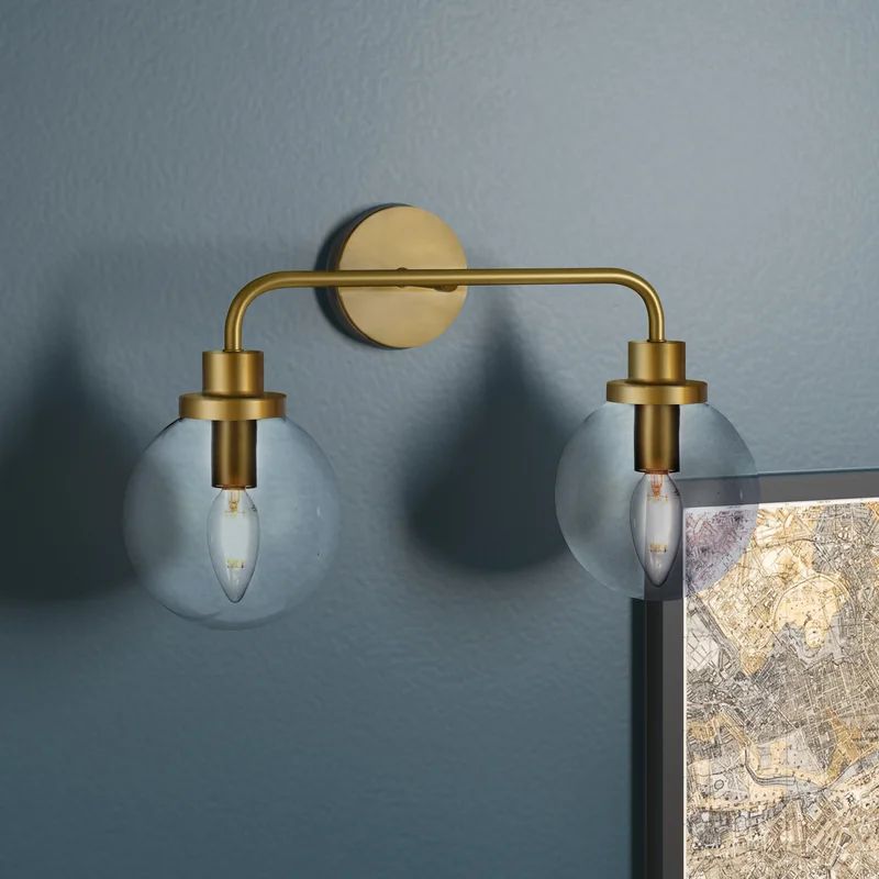 Alresford 2 - Light Dimmable Armed Sconce | Wayfair North America