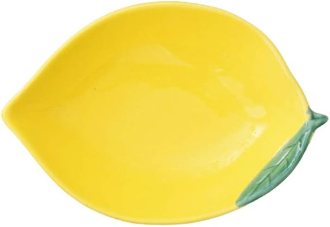 UPKOCH Ceramic Appetizer Plate Lemon Plate Dessert Plate Salad Pasta Bowls Food Serving Tray for ... | Amazon (US)