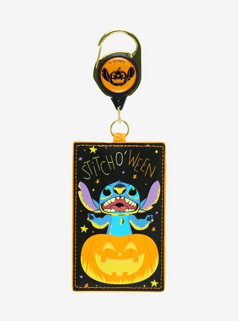 Loungefly Disney Lilo & Stitch Stitch O' Ween Pumpkin Retractable Lanyard — BoxLunch Exclusive | BoxLunch