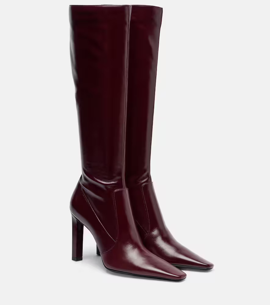 Saint Laurent Francoise 95 leather knee-high boots | Mytheresa (US/CA)