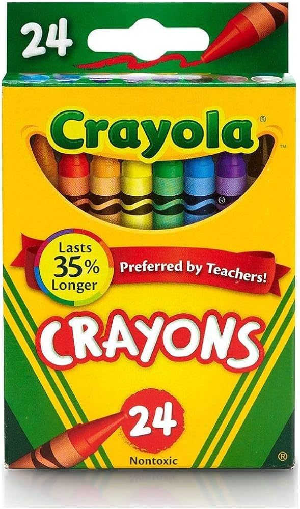 Crayola 24 Count Box of Crayons Non-Toxic Color Coloring School Supplies (2 Packs) | Amazon (US)