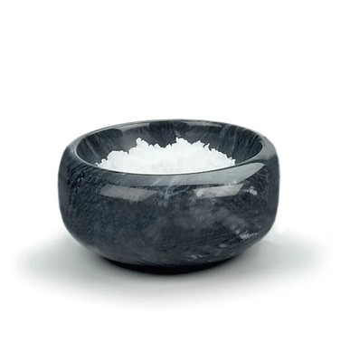 Beautiful Herb Salt Bowls - Black Marble Tabletop Decoration | eBay UK