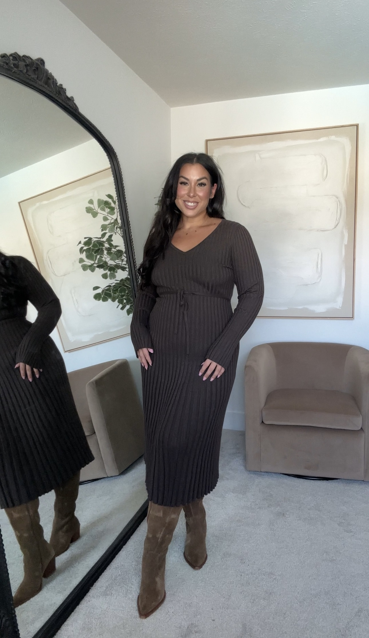 Midsize sweater dress 🖤
-
-
-
Fall outfit, fall dress, bridal shower dress, engagement party dress, casual dress, workwear dress

#LTKStyleTip #LTKMidsize #LTKFindsUnder100