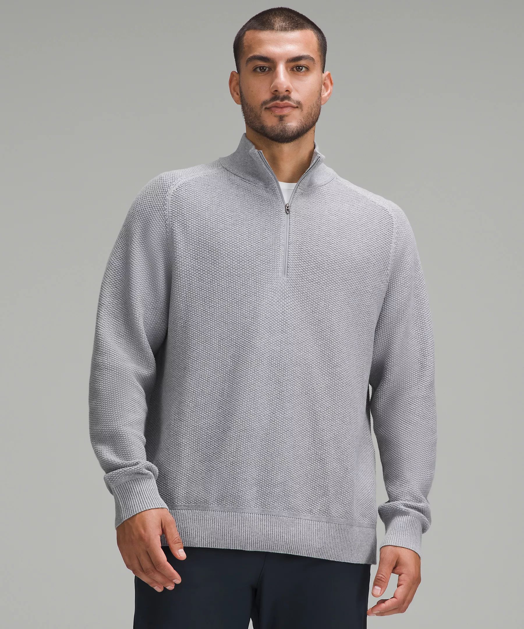 Textured Knit Half-Zip Sweater | Men's Hoodies & Sweatshirts | lululemon | Lululemon (US)