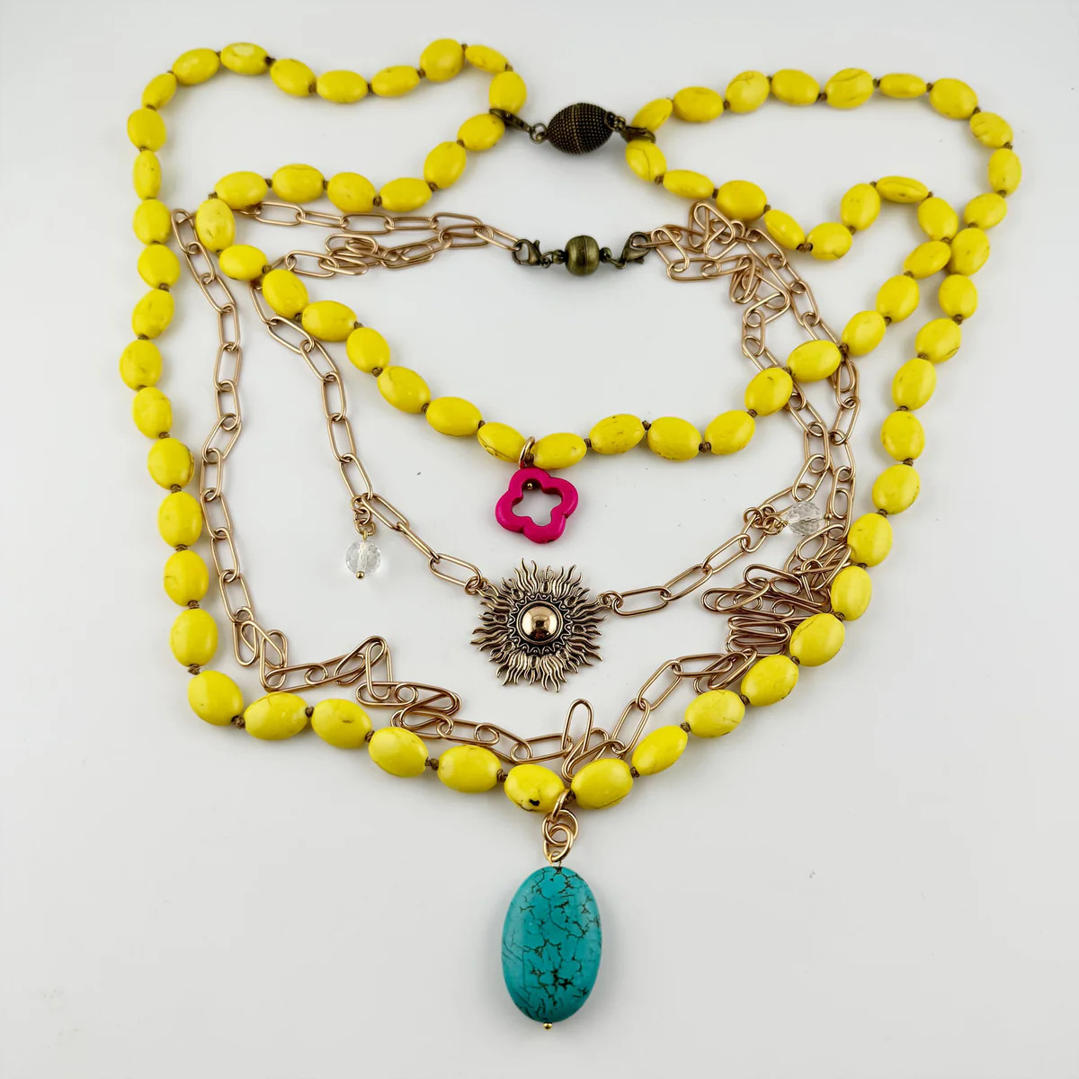 Perfectly Imperfect Clover Fusion Necklace Duo Bundle | Katia Designs