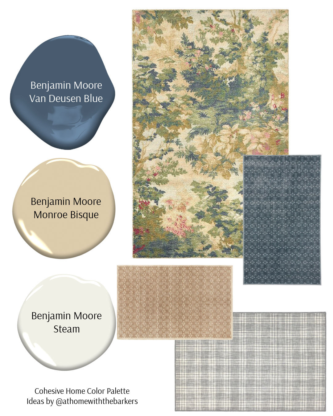 Pottery Barn rugs and paint color palette inspiration.  

 #LTKHome #LTKSaleAlert