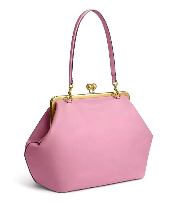 NEW COACH Large KISSLOCK Frame Bag CBR51 Rose | eBay US