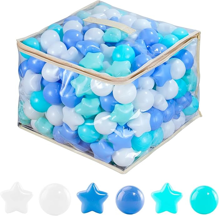 MoonxHome Ball Pit Balls for Toddlers, BPA Free Crush Proof Plastic Toy Balls for Ball Pit, Child... | Amazon (US)