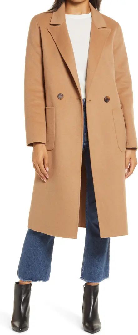 Halogen® Double Face Wool Coat | Nordstrom | Nordstrom