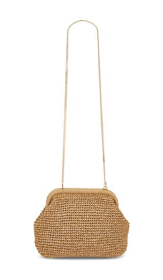 Karla Clutch in Natural & Gold | Revolve Clothing (Global)