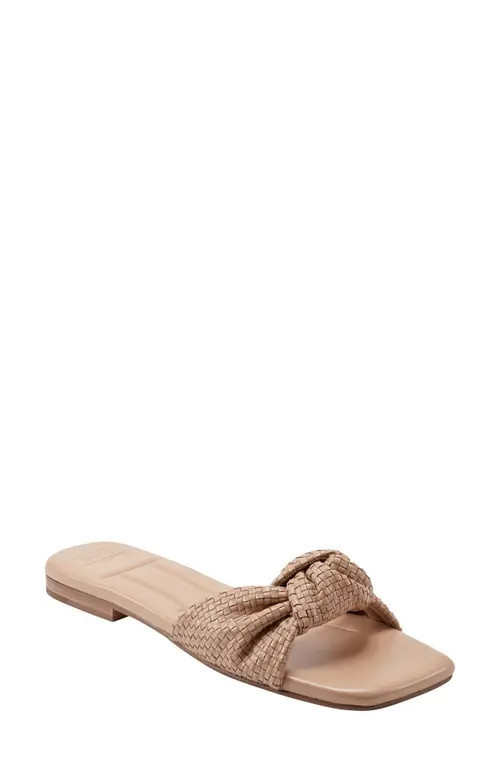 Marc Fisher LTD Marlon Slide Sandal in Light Natural 110 at Nordstrom, Size 5 | Nordstrom
