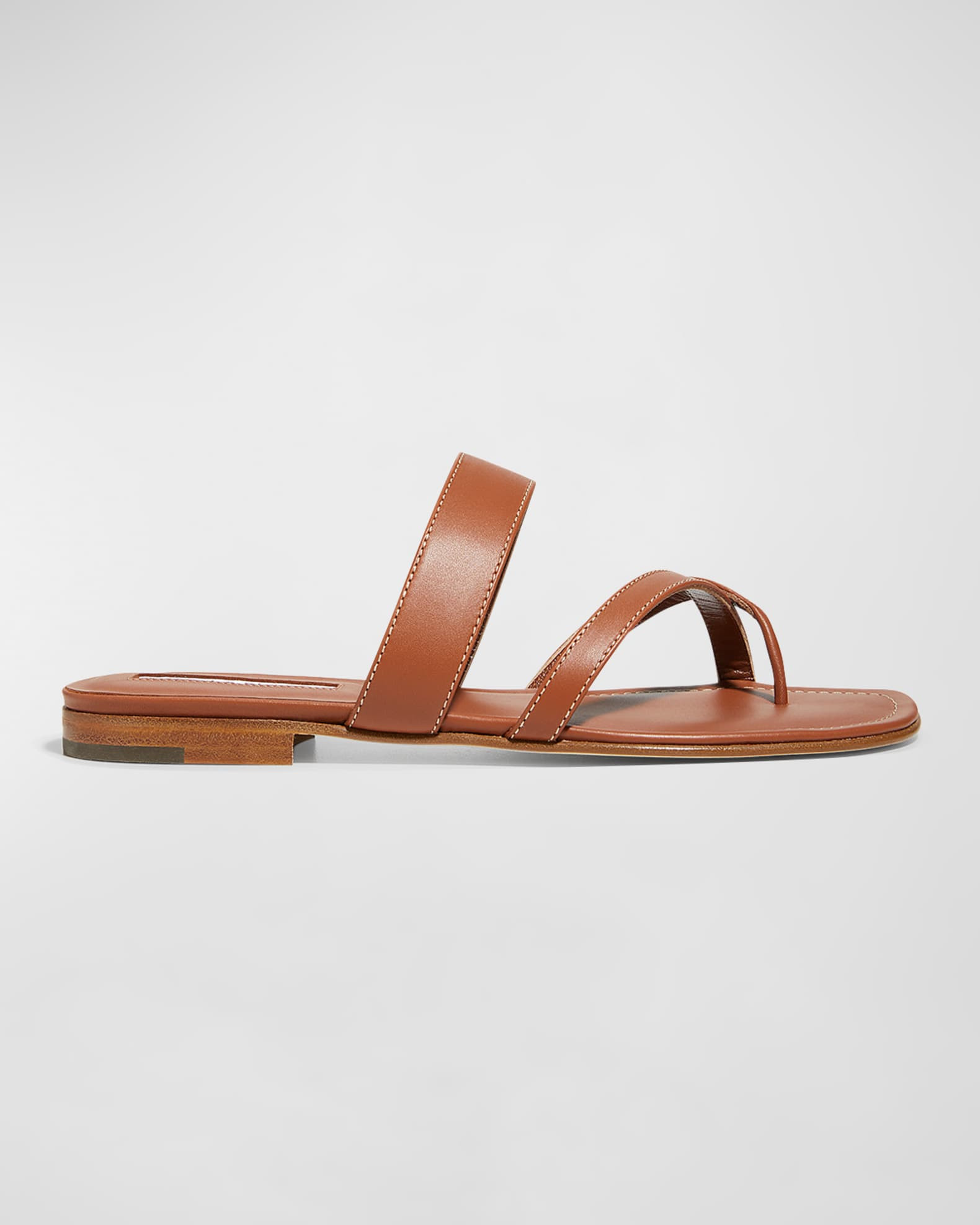 Susa Flat Leather Sandals | Neiman Marcus