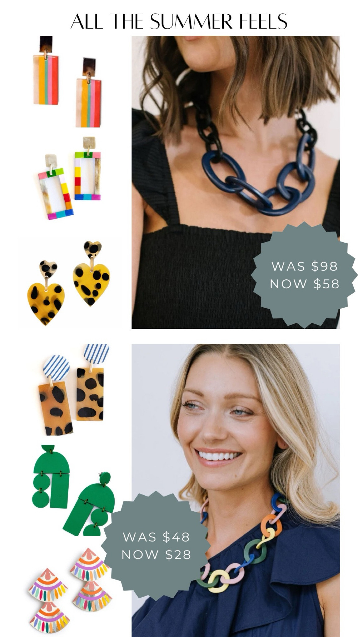 All the summer vibes with Sunshine Tienda jewelry! And some of our favs are on major SALE!!!   These statement pieces make great gifts too. 🫶🏻

#LTKsalealert #LTKfindsunder100 #LTKGiftGuide