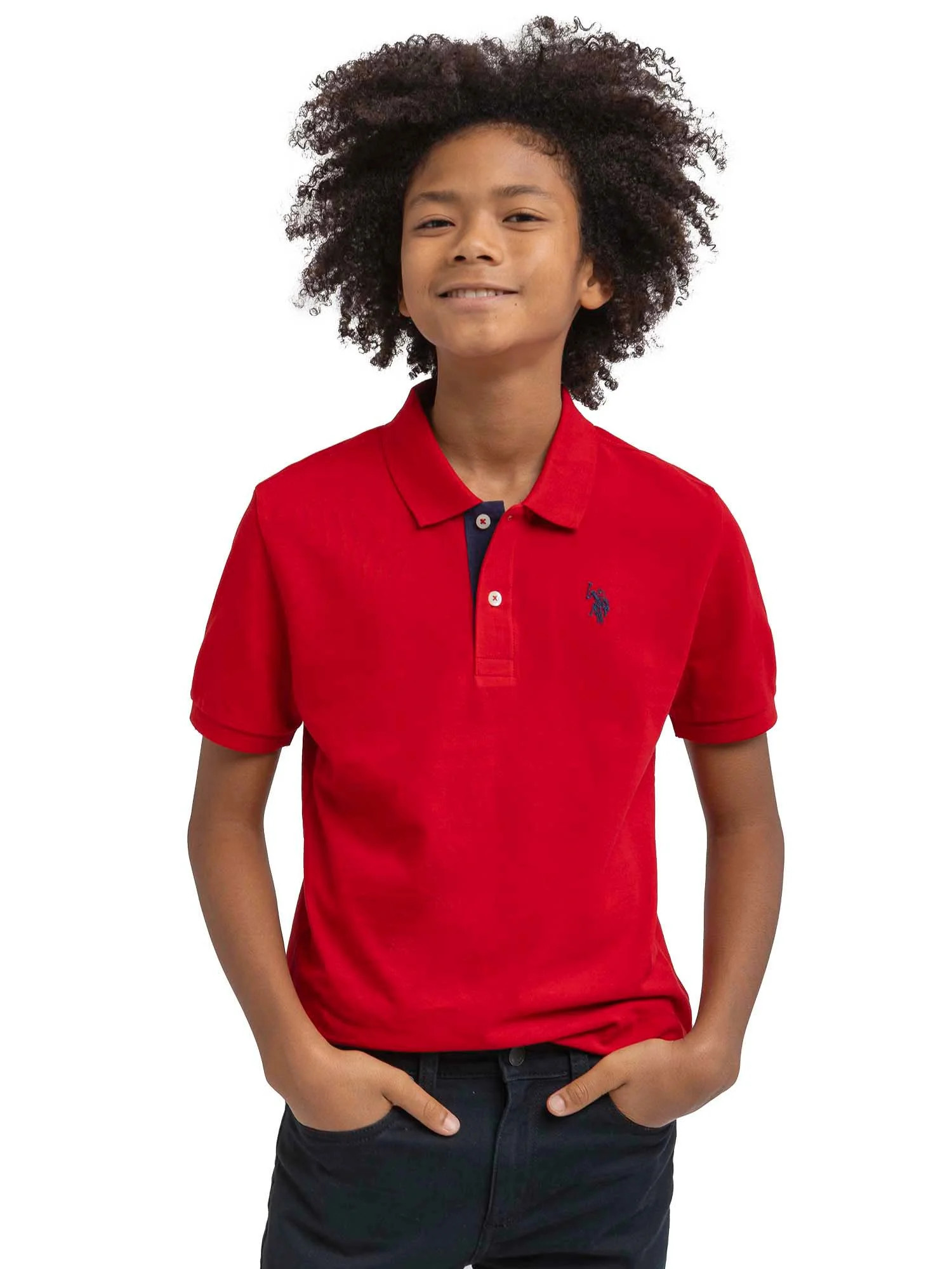 U.S. Polo Assn. Boys Short Sleeve Pique Polo Shirt, Sizes 4-18 | Walmart (US)