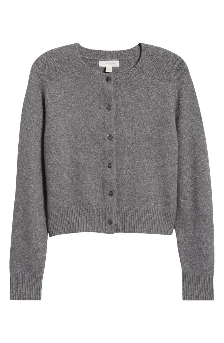 Treasure & Bond Crewneck Cotton Blend Cardigan | Nordstrom | Nordstrom