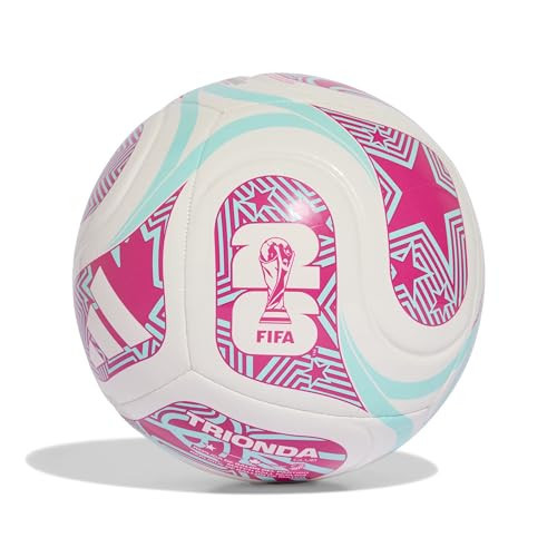 Adidas Unisex-Adult World Cup Soccer Ball, White/Flash Aqua/Shock Pink, 5 | Amazon (US)