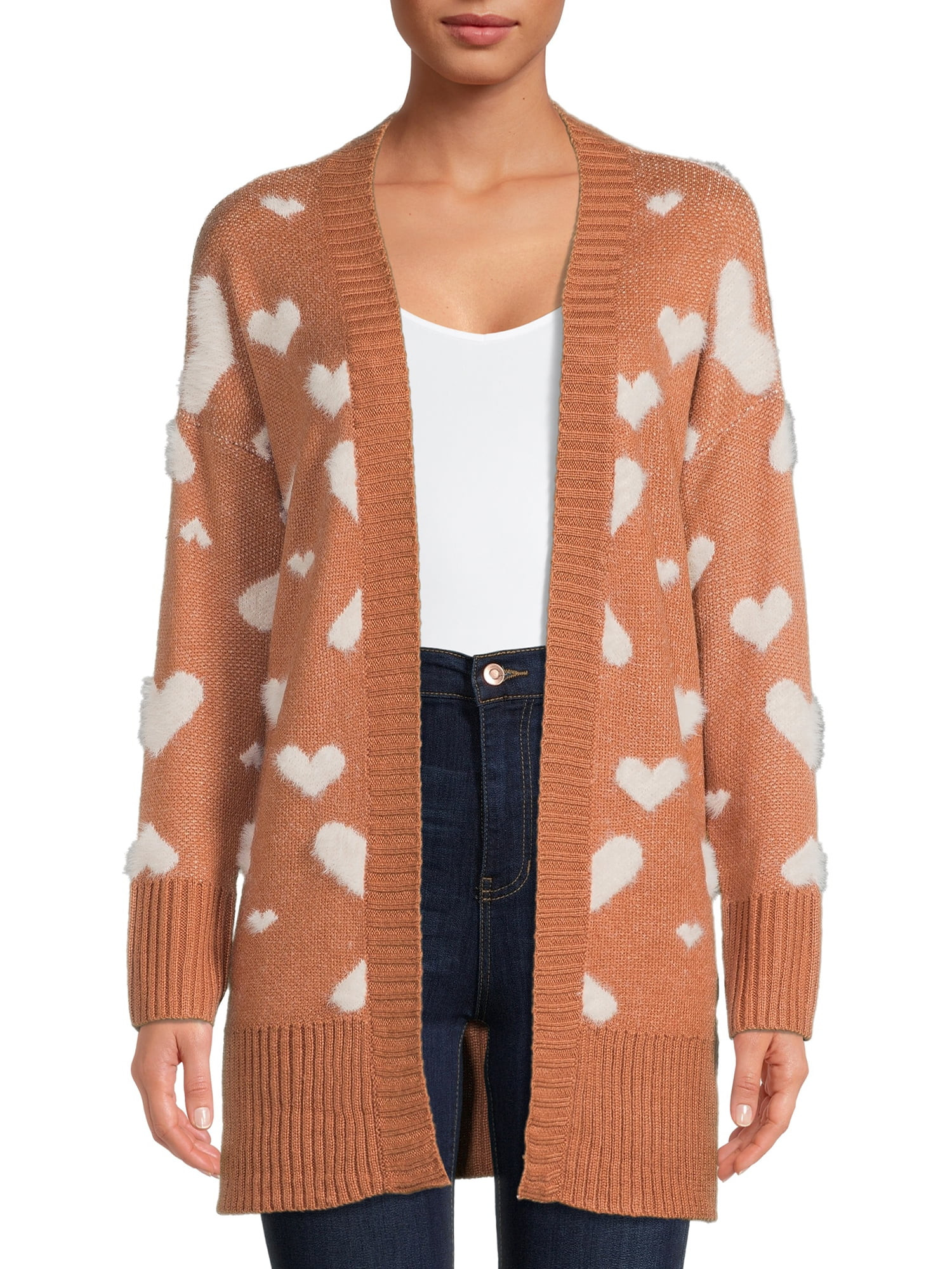 Dreamers by Debut Womens Print Cardigan Long Sleeve Sweater - Walmart.com | Walmart (US)