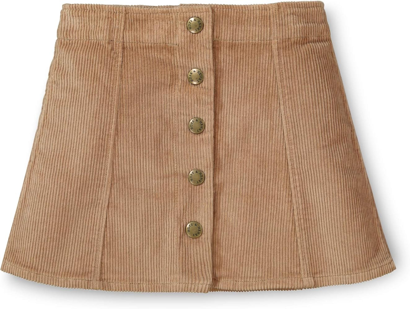 Hope & Henry Girls' A-Line Skirt with Snap Front | Amazon (US)