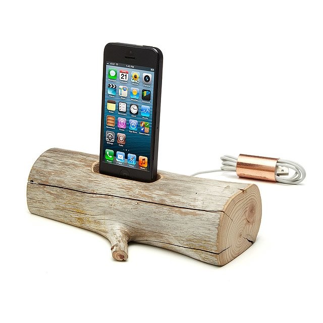 Driftwood iPhone Charging Dock | Uncommon Goods