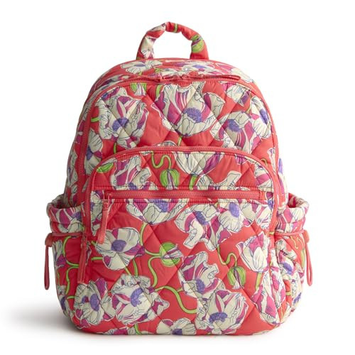 Vera Bradley Women's Featherweight Bancroft Backpack, Swirling Poppies, One Size | Amazon (US)