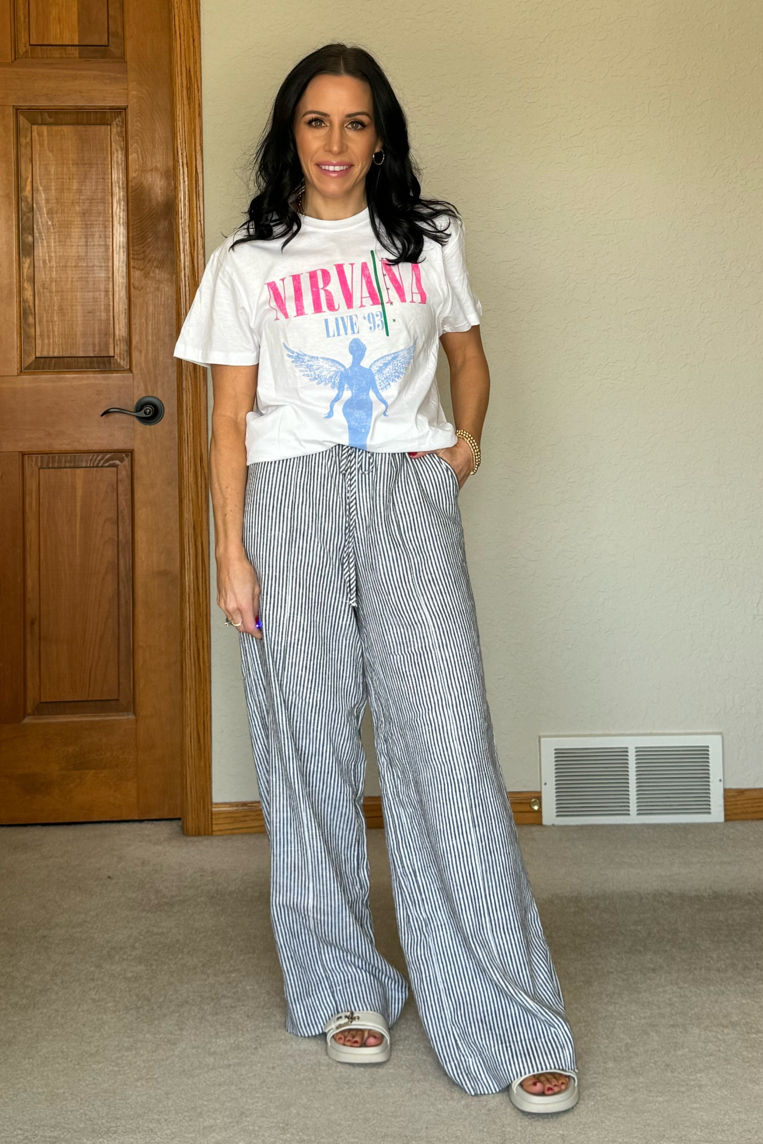 Target try-on haul - graphic tees and fun linen pants! Loved every piece of this haul! The tees are super soft and comfy and the pants are lightweight and comfy.

Sized up in tees for oversized fit - medium. XS-in pants. 

Target try-on haul, graphic tees, linen pants, spring outfit, spring fashion, spring style, petite outfit, petite fashion, casual outfit inspo, casual style, target style, target fashion, target outfit 

#LTKfindsunder100 #LTKfindsunder50 #LTKSeasonal