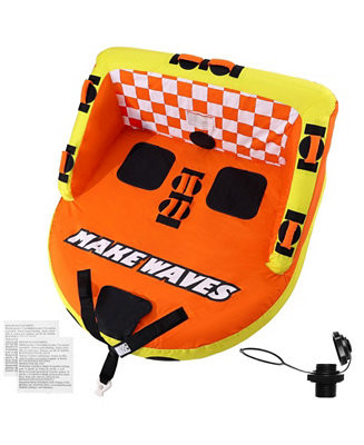 Inflatable Towable Tube for Boating 1-2 Rider with Deck Seats and Backrest | Macy's