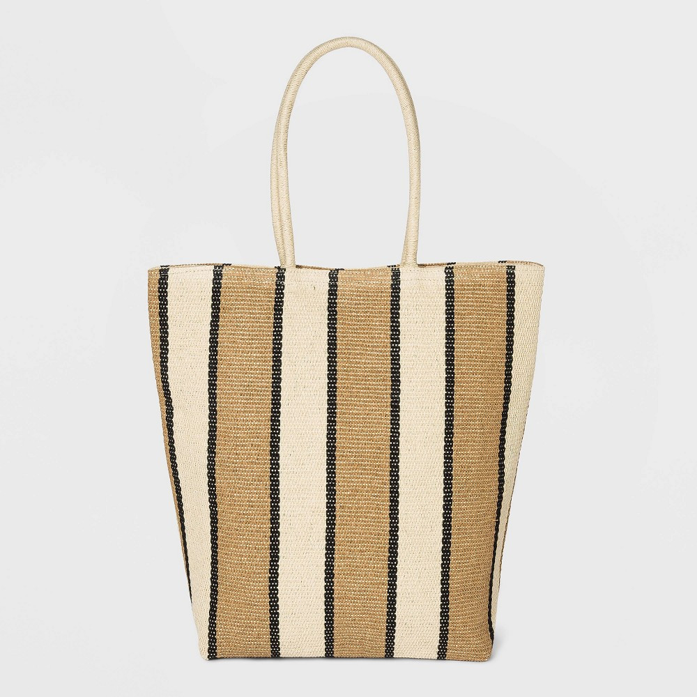 Striped Magnetic Closure Tote Handbag - A New Day™ | Target