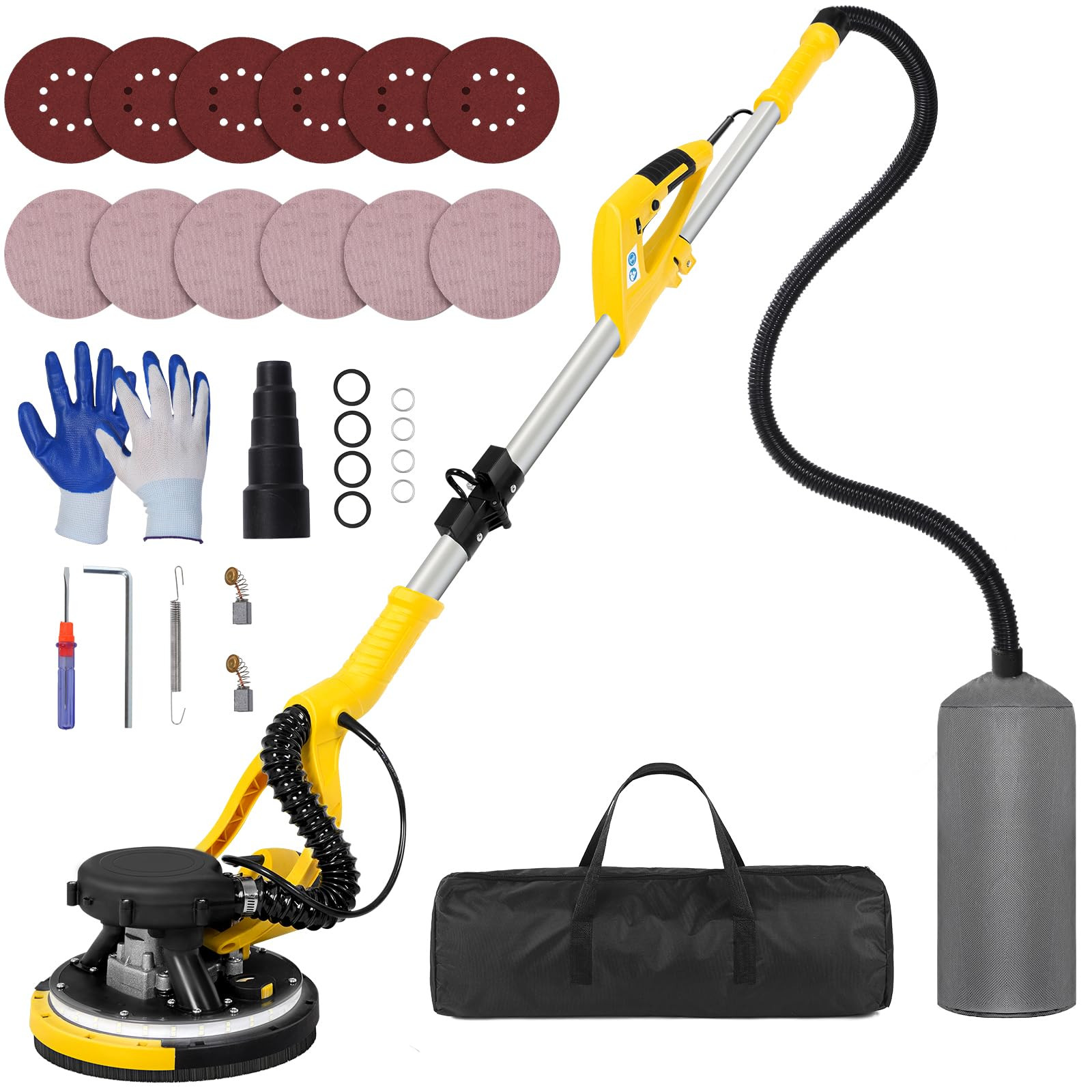 Drywall Sander Tool, KUPERIA 8.5 Amp Popcorn Ceiling Removal Tool with 7 Variable Speed 800-1800R... | Amazon (US)