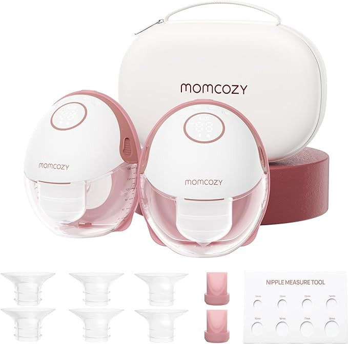 Momcozy Breast Pump Hands Free Mobile Style | M6, Wearable Breastfeeding Pump Ideal Rhythm for Mo... | Amazon (US)