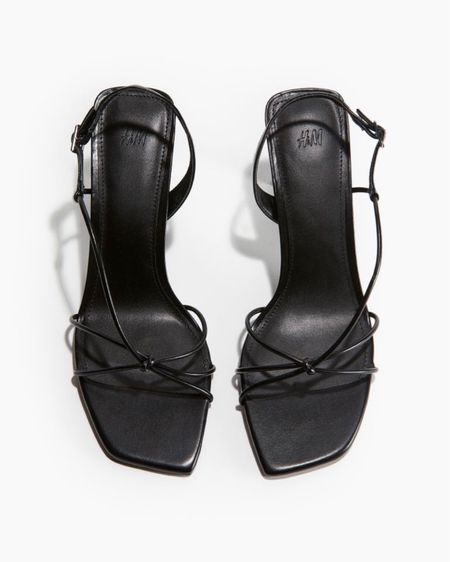 Black strappy heeled sandals 

#LTKstyletip #LTKshoecrush #LTKfindsunder50
