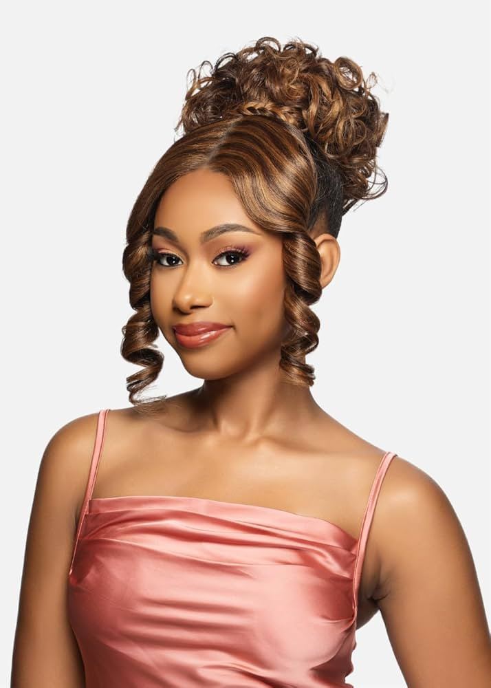 Vivica A. Fox Hair Collection LBPB-JEAN, Bang & Bun, Quick and Easy Lace, Ponytail Bun and Lace B... | Amazon (US)