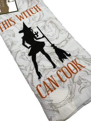 Deborah Connolly Halloween 3 Pk Kitchen Towel Set "This Witch Can Cook" | eBay US