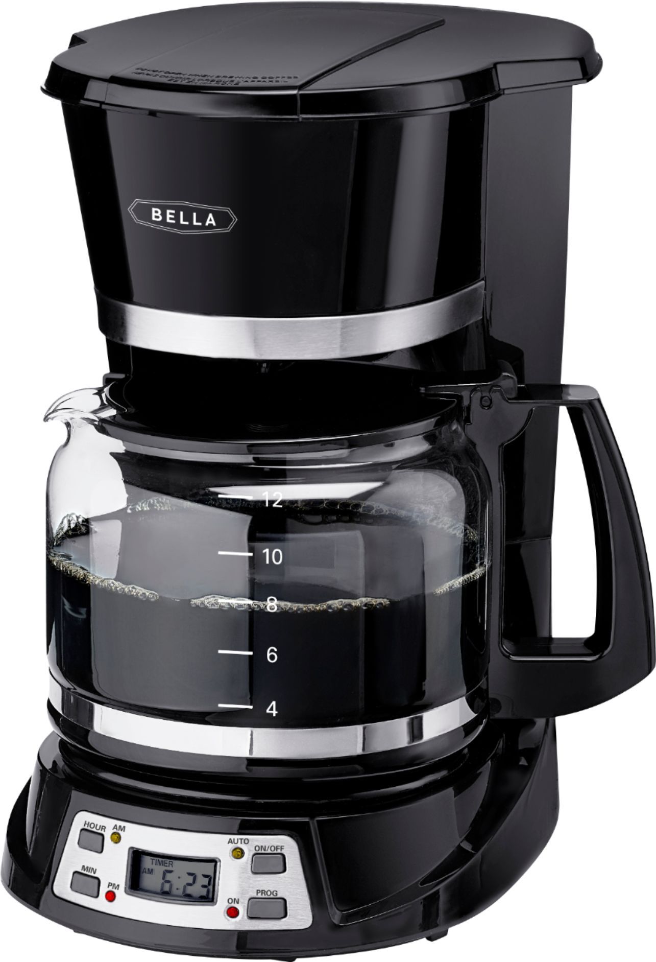 Bella 12-Cup Programmable Coffee Maker Black 14830 - Best Buy | Best Buy U.S.