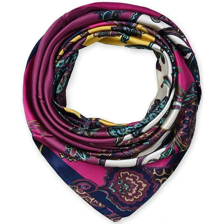 corciova 35 x 35 Large Square Hair Scarf for Black Women Silk Curly Headband Tie Sleeping at Nigh... | Walmart (US)