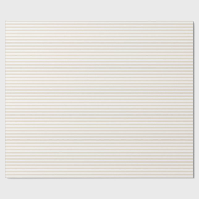 Elegant Ivory Stripes Wrapping Paper | Zazzle | Zazzle