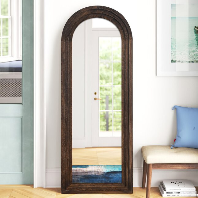 NeuType 21-in W x 64-in H Arch Charcoal Framed Full Length Floor Mirror | Lowe's