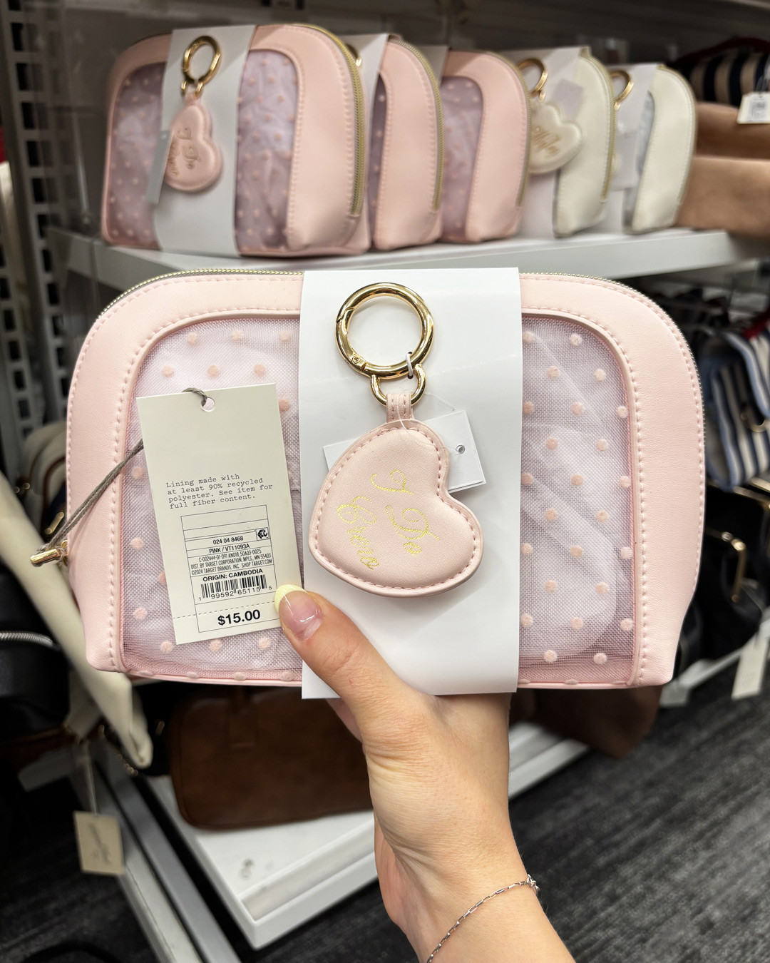 Cute bridal pouches with charms 💟 Available in two colors
#targetfinds #targetdeals #targetlove 

 #LTKWedding