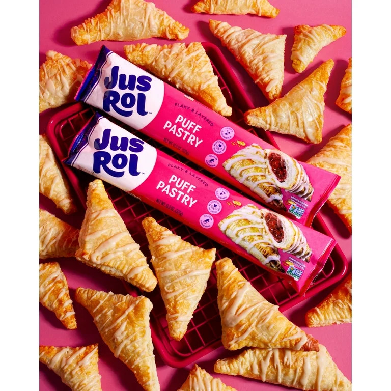 Jus-Rol Puff Pastry Pre-Rolled Refrigerated Dough, 13.2 oz – Ready to bake on baking paper | Walmart (US)