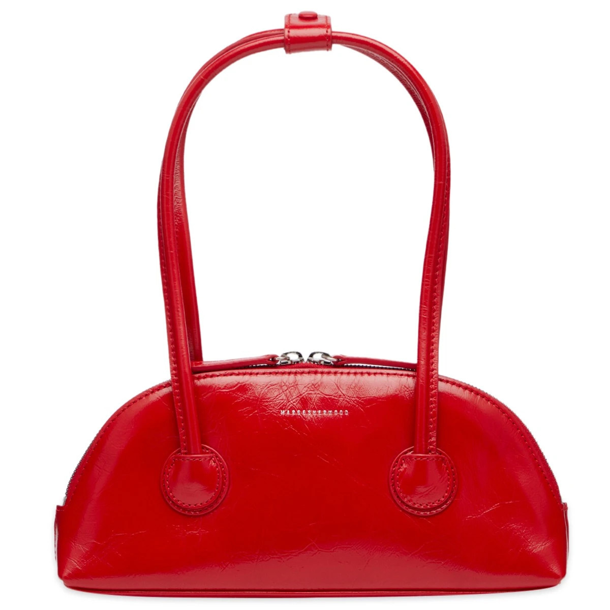 MARGESHERWOOD Women's Bessette Shoulder Bag Apple Red Crinkle | END. Clothing