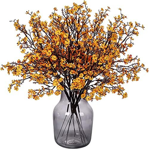 Momkids 6 Pcs Faux Flower Fake Babys Breath Flower Bulk Artificial Gypsophila Bouquet Silk Floral... | Amazon (US)