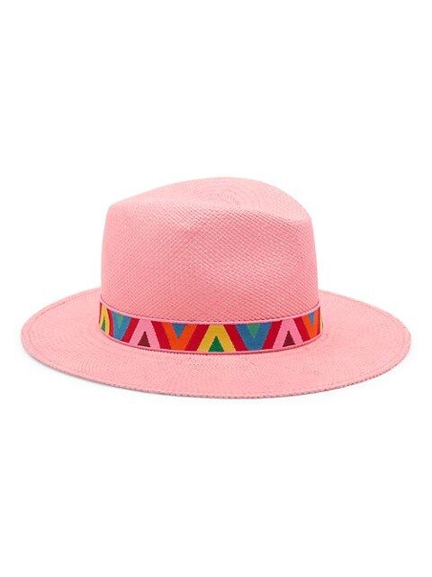 VLogo Straw Fedora | Saks Fifth Avenue