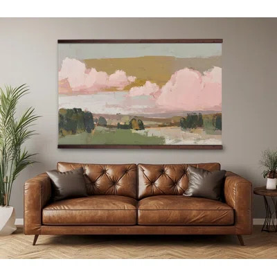 Abstract Landscape Canvas Wall Art Tapestry Wall Art | Wayfair North America