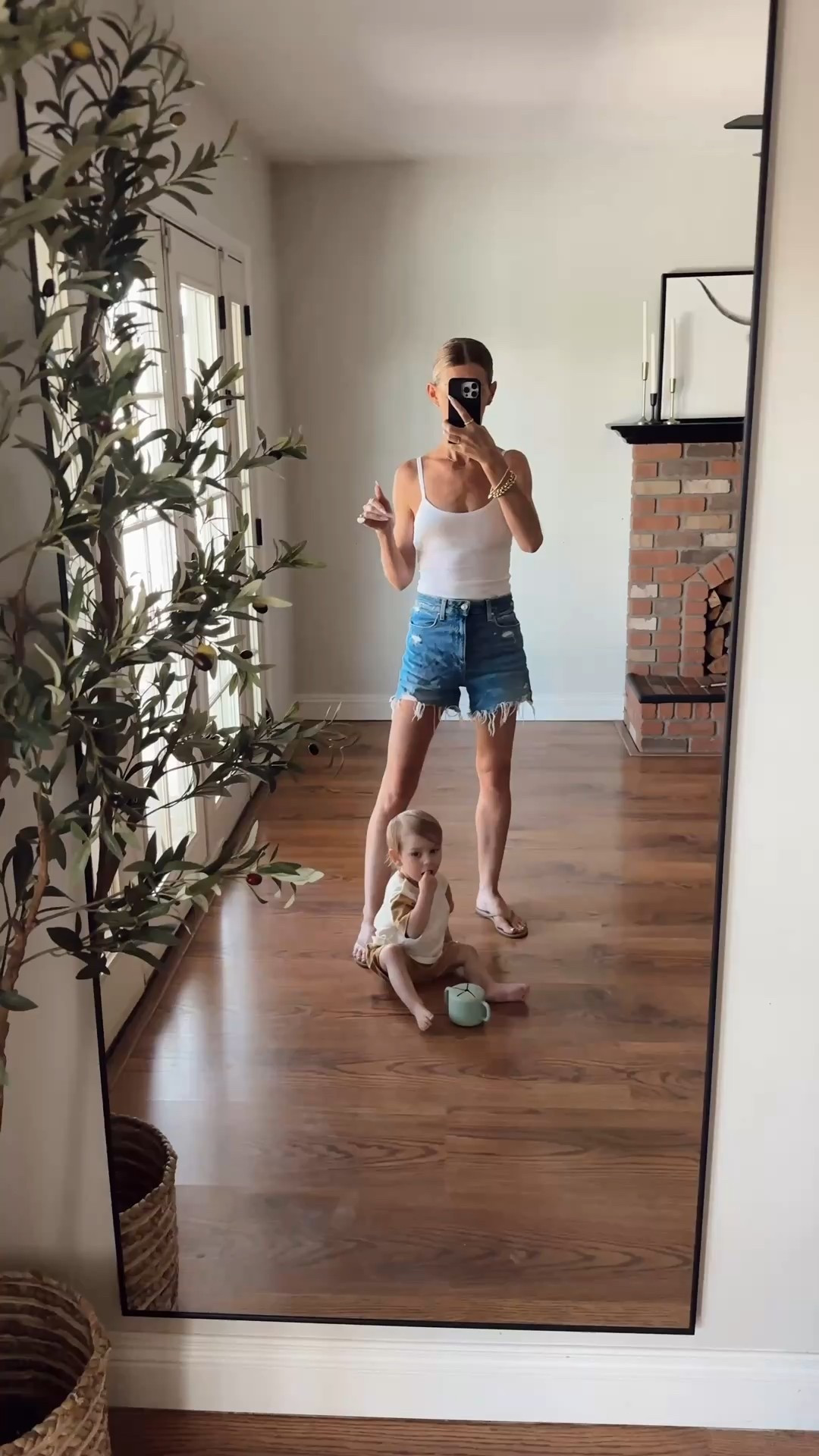 The best built in bra top! Paired with Bermuda shorts and skin tone sandals to elongate my legs! 

#capsulewardrobe
#mother
#postpartum 
#neutralstyle
#bratop
#camisole
#breastfeeding

#LTKFindsUnder100 #LTKBaby #LTKStyleTip