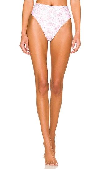 Delphina High Waist Bottom in Pink Toile | Revolve Clothing (Global)
