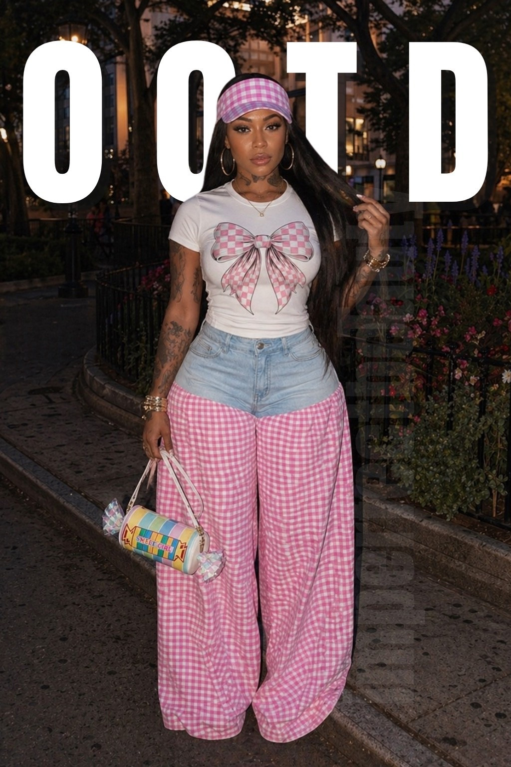Pink Gingham Street Style Outfit | Bow Tee, Wide Leg Pants + Statement Heels


pink gingham outfit, gingham pants, wide leg pants outfit, bow tee, pink bow shirt, coquette outfit, coquette street style, girly street style, spring outfits, summer outfits, Amazon fashion finds, Amazon outfit ideas, Amazon fashion, pink outfit ideas, pastel outfit, cute summer outfit, brunch outfit, gallery outfit, New York street style, statement heels, platform heels, pink heels, candy purse, novelty bag, visor outfit, black girl outfit ideas, curvy outfit ideas, baddie outfit, feminine streetwear, casual cute outfit, spring street style, summer street style, denim wide leg pants, bow trend, gingham trend, pink accessories, outfit inspo, LTK fashion, shop my look, everyday outfit, weekend outfit, girly Amazon finds

#LTKgrwm #LTKootd #LTKdayinmylife