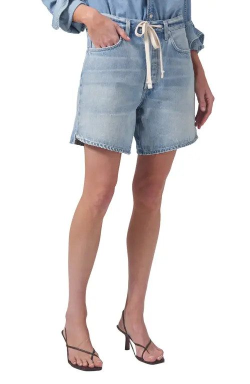 Citizens of Humanity Brynn Drawstring Denim Shorts in Jesamyn at Nordstrom, Size 29 | Nordstrom