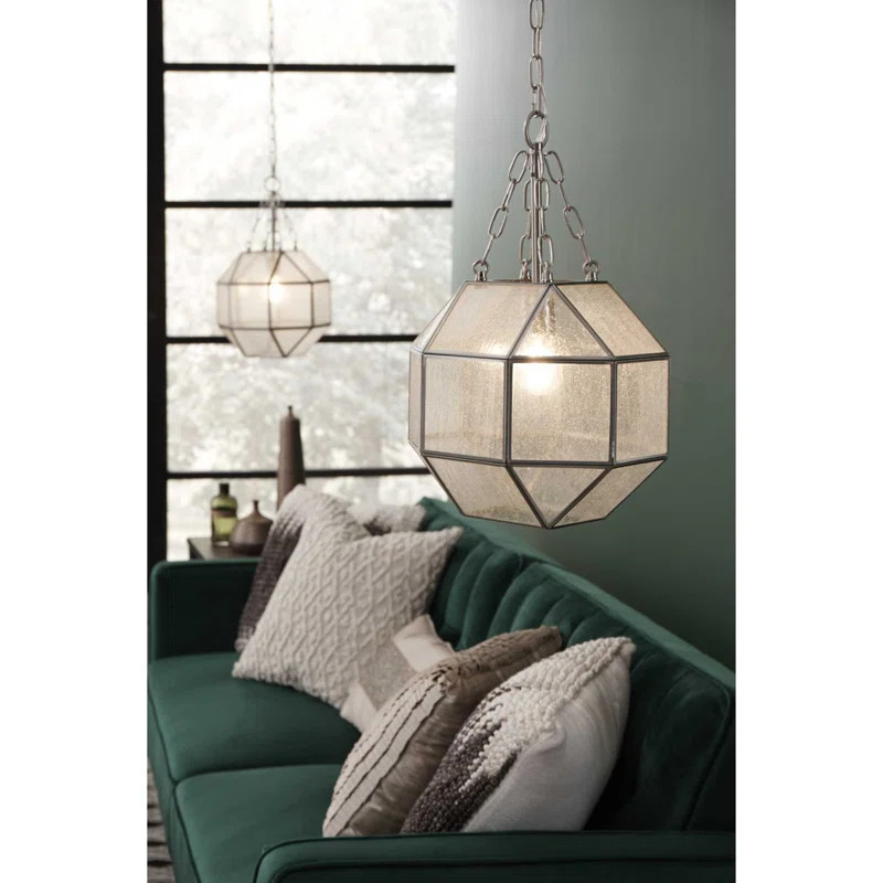 Adryn 1 - Light Single Geometric Pendant | Wayfair North America
