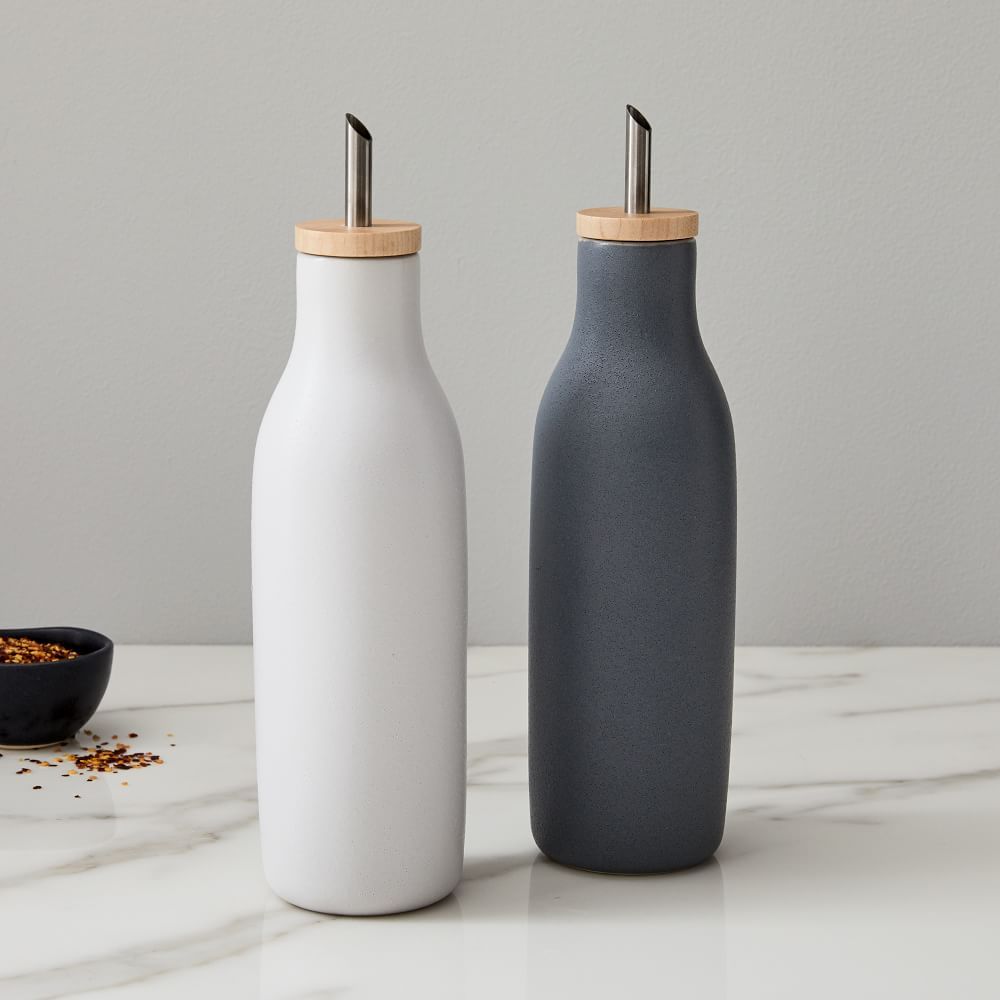 Kaloh Stoneware Oil &amp; Vinegar Dispensers (Set of 2) | West Elm (US)