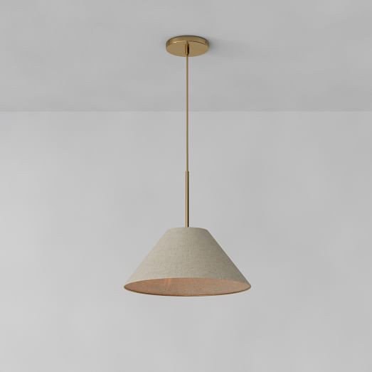 Sculptural Fabric Cone Pendant | West Elm (US)